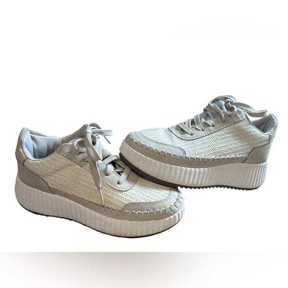Sonoma Shoes - Sonoma Comfort Platform Sneakers White Ortholite Women 6.5 Casual